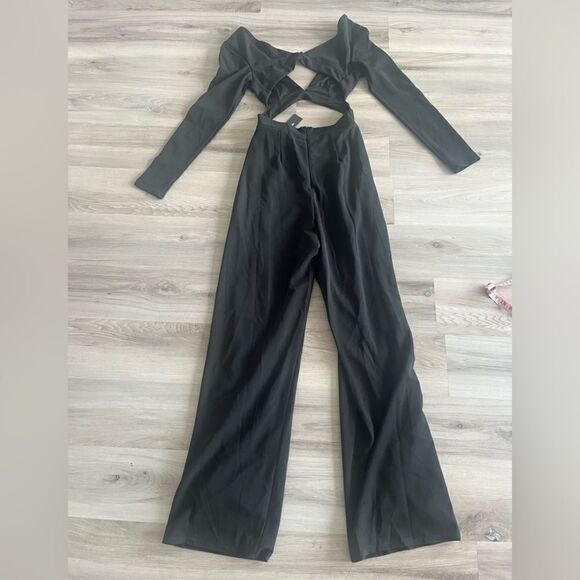 Lulu's Black Cutout Jumpsuit - Picture 3 of 8